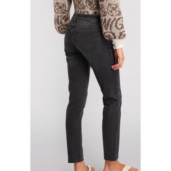 Frame Denim Denim - Frame La Garcon Straight Leg Gray Faded Black Ankle Straight Leg Jeans ~ Sz 28